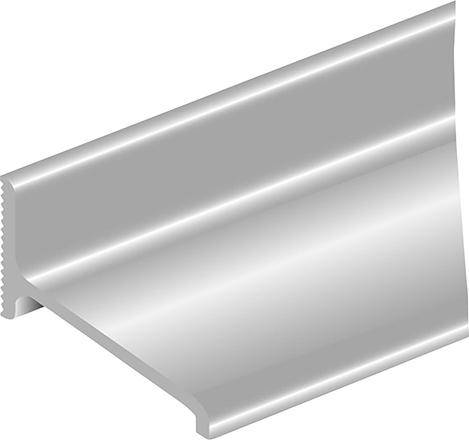 Wasserschenkel ALD-A z. schr. Alu silber L3000, Sh. 21, Ausl. 50 - Artikel: 4260658561391