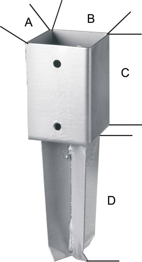 Bodenhülse z.Einbetoni. 71x350 mm - Artikel: 4317784410113