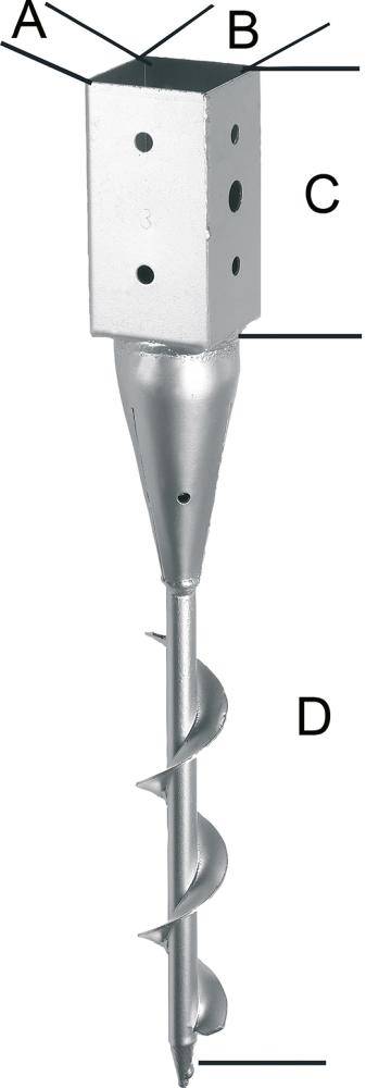 Einschraubbodenhülse tzn 91x650 mm - Artikel: 4317784410144