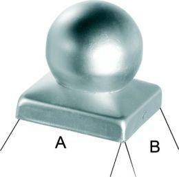 Pfostenabdeckung A2 90 mit Kugel - Artikel: 4317784410311