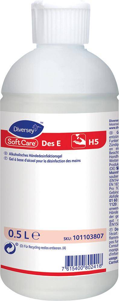 Händedesinfektion SoftCare DES E 500ml - Artikel: 7615400088782