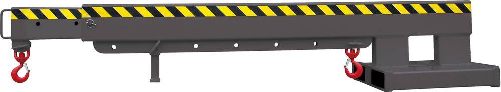 Kranarm teleskopierbar 670-3665 mm, 5000 kg RAL 7016 - Artikel: 7830102990