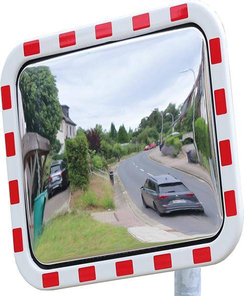 Verkehrsspiegel Acryl eckig B600xH400 mm für Außen - Artikel: 4053569073660