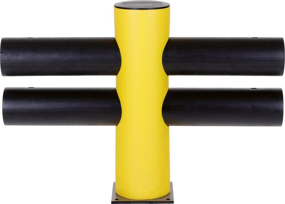 Mittelpfosten für Barriere Hotel H706xB600xD200 mm schwarz/gelb - Artikel: 7830107018