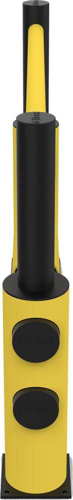 Mittelpfosten für Barriere Lima H1200xB600xD200 mm schwarz/gelb - Artikel: 7830107056