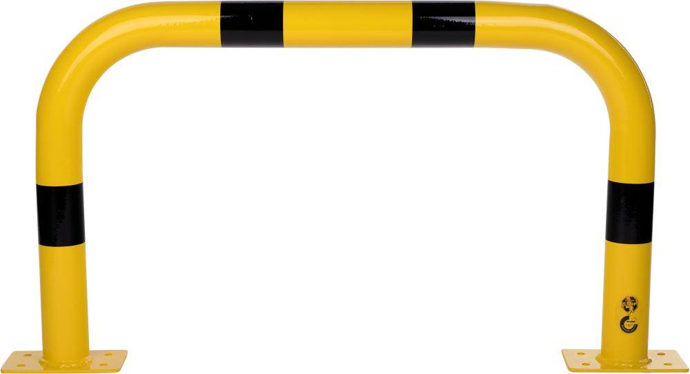 Rammschutzbügel B1000xH600xD76 mm gelb/schwarz Stahl beschichtet