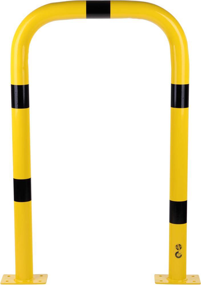 Rammschutzbügel B750xH1200xD76 mm gelb/schwarz Stahl beschichtet