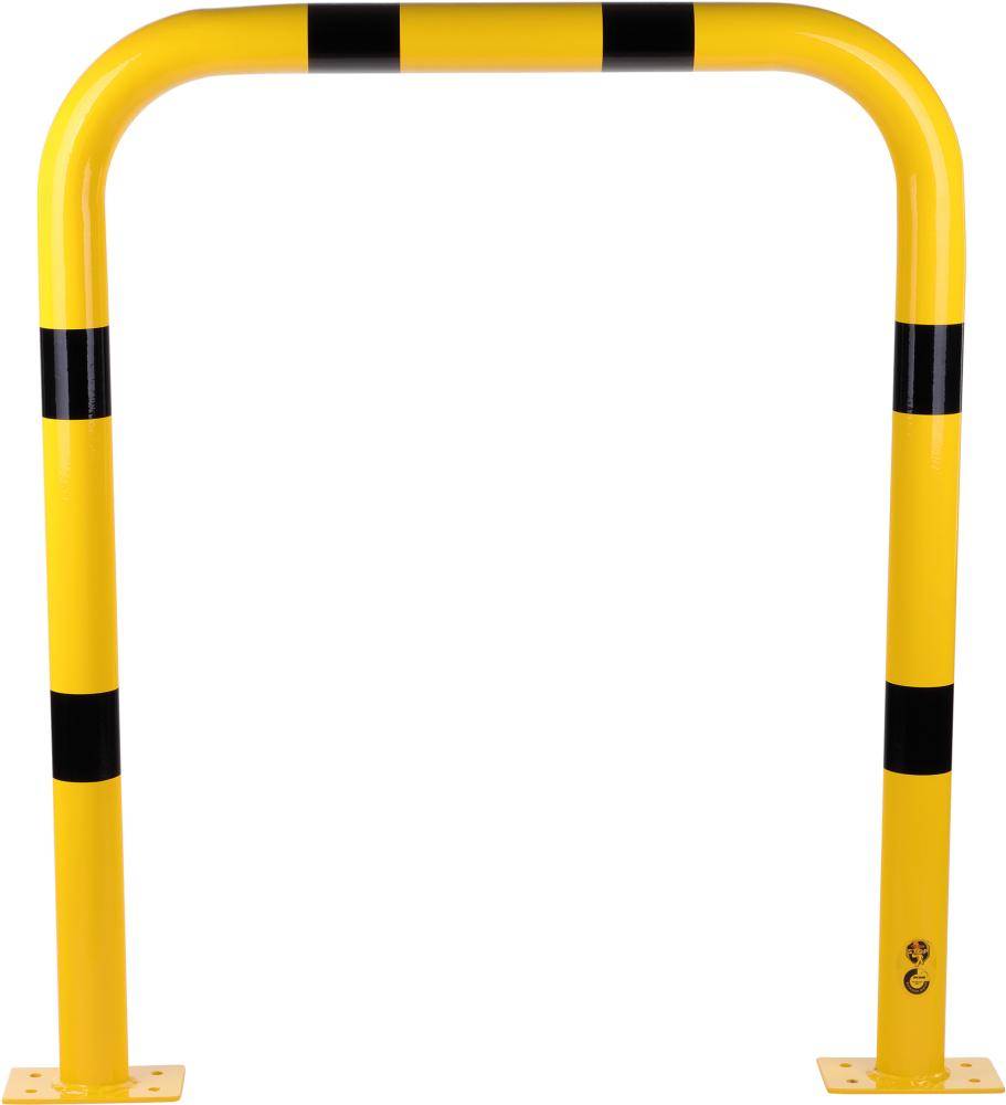 Rammschutzbügel B1000xH1200xD76 mm gelb/schwarz Stahl beschichtet