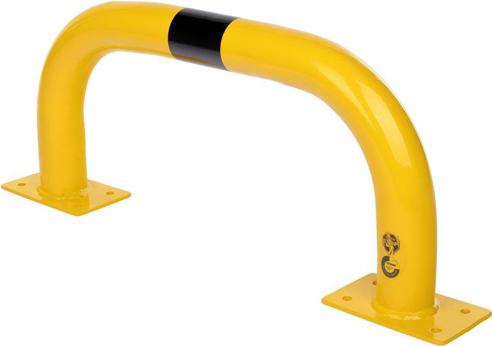 Rammschutzbügel B750xH350xD76 mm gelb/schwarz Stahl verz. beschichtet