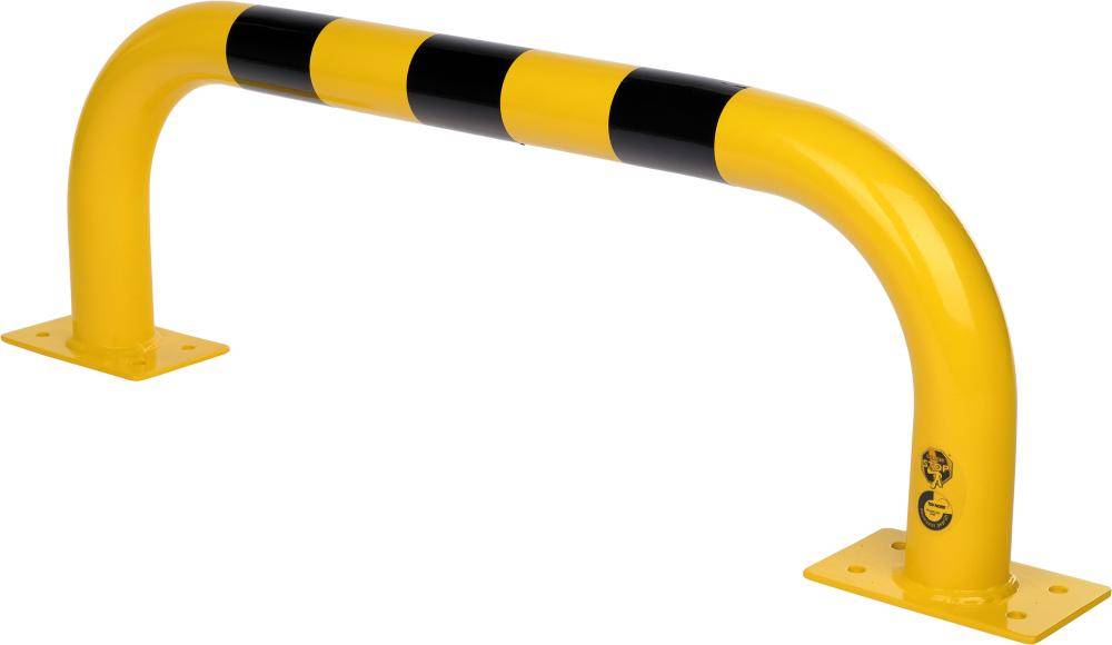 Rammschutzbügel B1000xH350xD76 mm gelb/schwarz Stahl verz. beschichtet