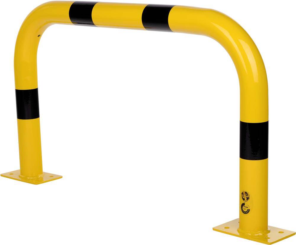 Rammschutzbügel B1000xH600xD76 mm gelb/schwarz Stahl verz. beschichtet