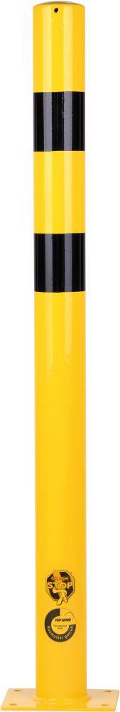 Rammschutzpoller H1200xD89 mm zum Aufdübeln Stahl beschichtet ge/schw