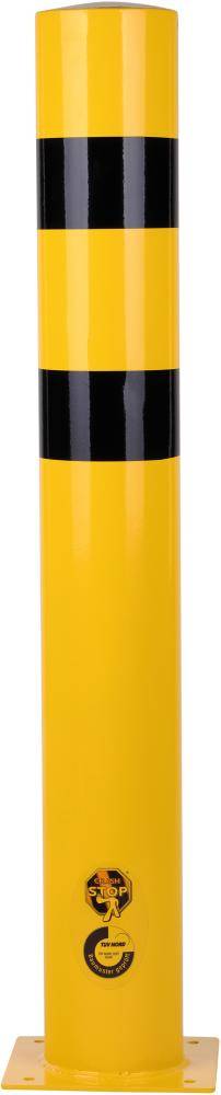 Rammschutzpoller H1200xD159 mm zum Aufdübeln Stahl beschichtet ge/schw