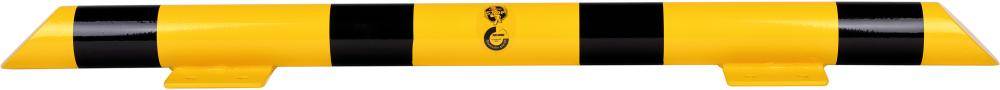 Rammschutzbalken L1200xD76 mm verzinkt/gelb RAL1023