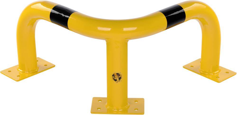 Rammschutzecke H350xSL600xD76 mm gelb RAL1023