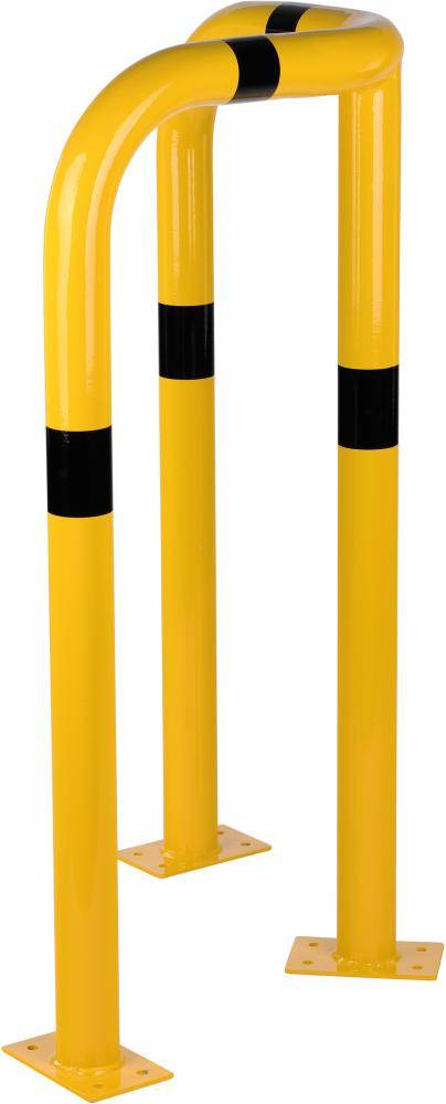 Rammschutzecke H1200xSL600xD76 mm verzinkt/gelb RAL1023