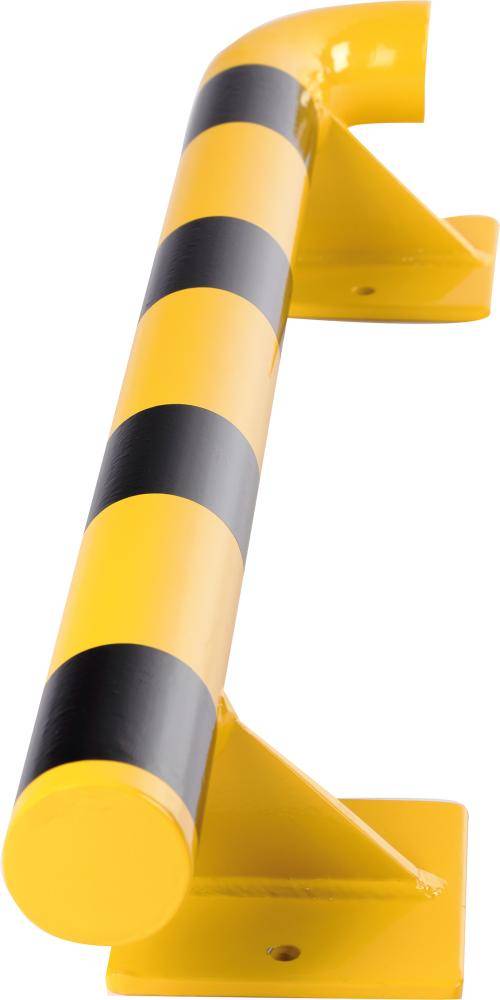 Wandschutz Außenecke 90 Grad rechts L1000xH140xD76 mm Stahl, RAL 1023 - Artikel: 7830107196