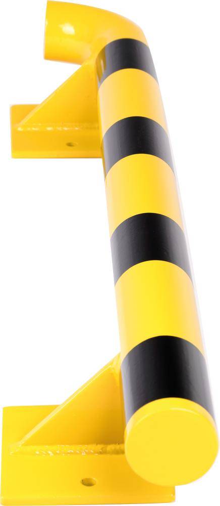 Wandschutz Außenecke 90 Grad links L1000xH140xD76 mm Stahl, RAL 1023 - Artikel: 7830107200