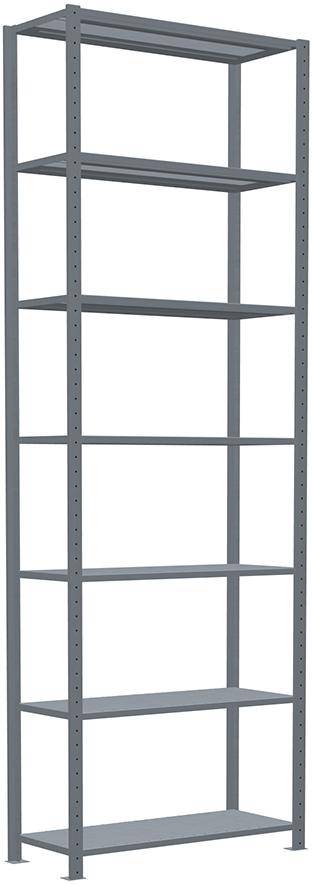 Steckregal B1000xT400xH3000 mm Grundfeld 7 Böden vzk Fachlast 330kg - Artikel: 7830490640