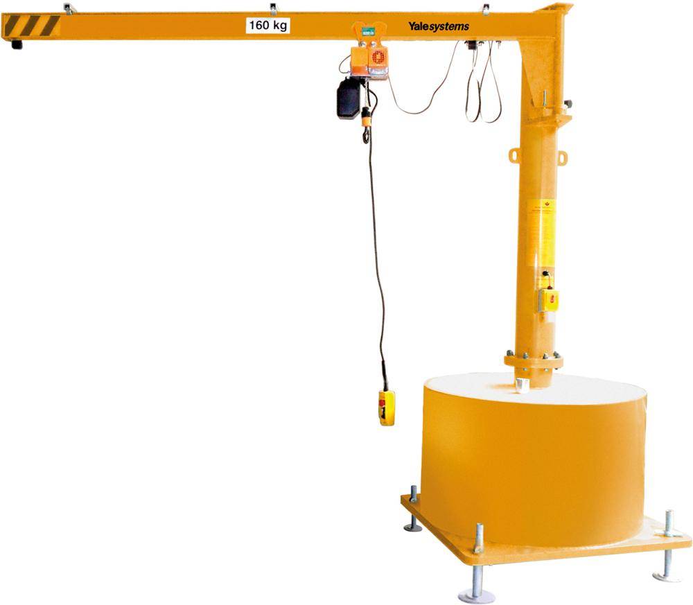 Säulendrehkran PFM-M360 mobil mit E-Zug CPVF 250 kg Ausladung 4000 mm ohne Füllmasse - Artikel: 7830605675