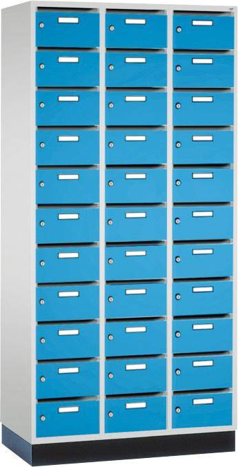 Verteilerschrank B920xT500xH1950 mm 7035/5012 3x11 Fächer