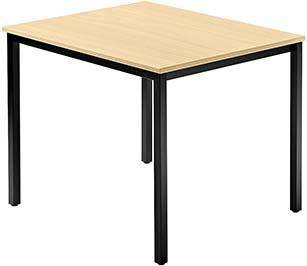 Besprechungstisch 80x 80 Ahorn/schwarz - Artikel: 7830780519