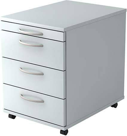 Rollcontainer 428x580x590mit 3 Schüben Grau - Artikel: 7830781102