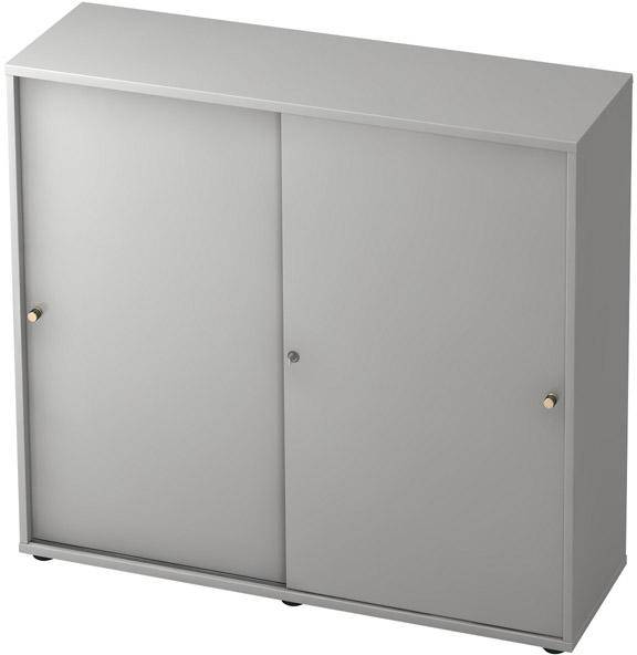 Schiebetürenschrank ProfiGrau, 120x40x100mm, 3OH - Artikel: 7830781336