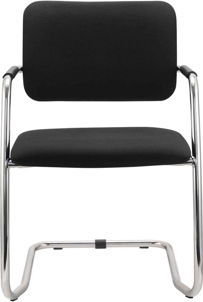 Besucherstuhl Freischwi. Schwarz ( 2 Stühle Set) - Artikel: 7830781410