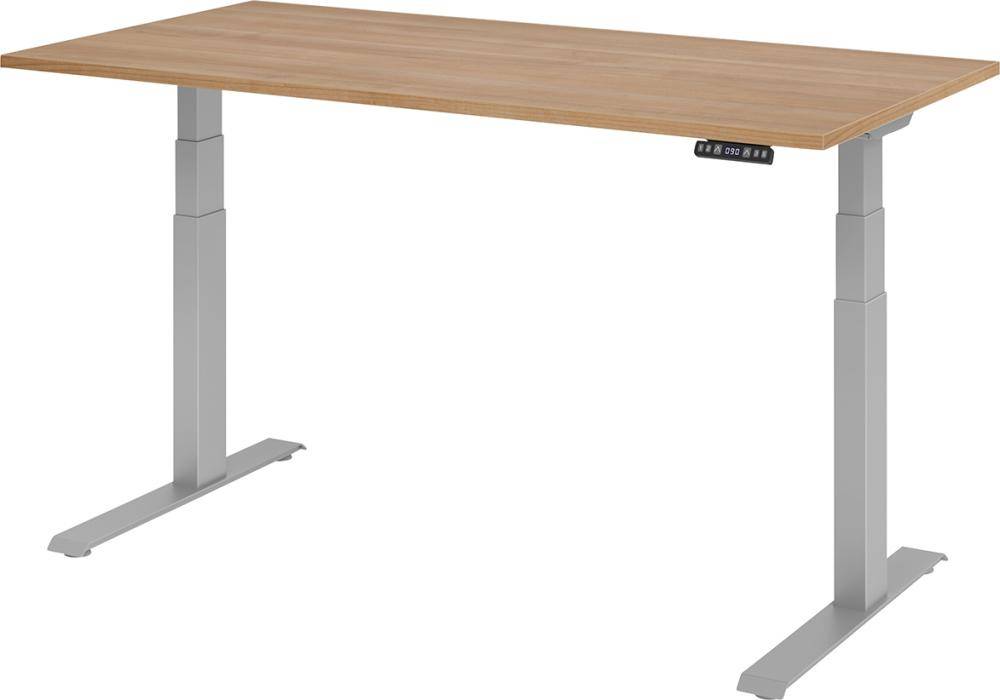 Schreibtisch XDKB16 160 x 80 cm Nussbaum, 25 mm dick ABS-Dickkante - Artikel: 7830781515