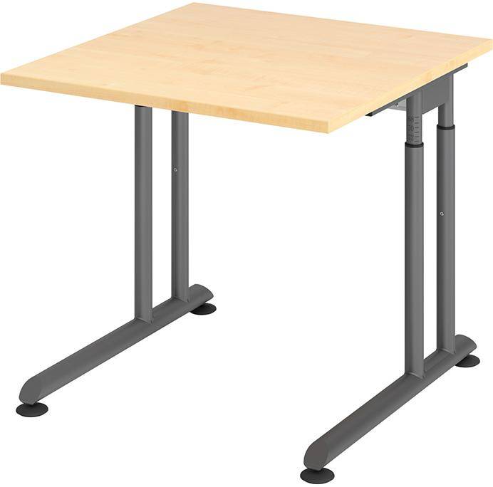Schreibtisch C-Fuß 800x800 mm Ahorn - Artikel: 7830781638
