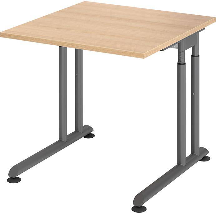 Schreibtisch C-Fuß 800x800 mm Eiche - Artikel: 7830781644
