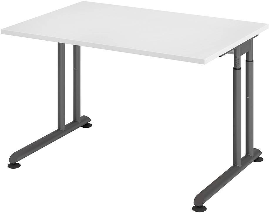 Schreibtisch C-Fuß 1200x800 mm Weiß - Artikel: 7830781652