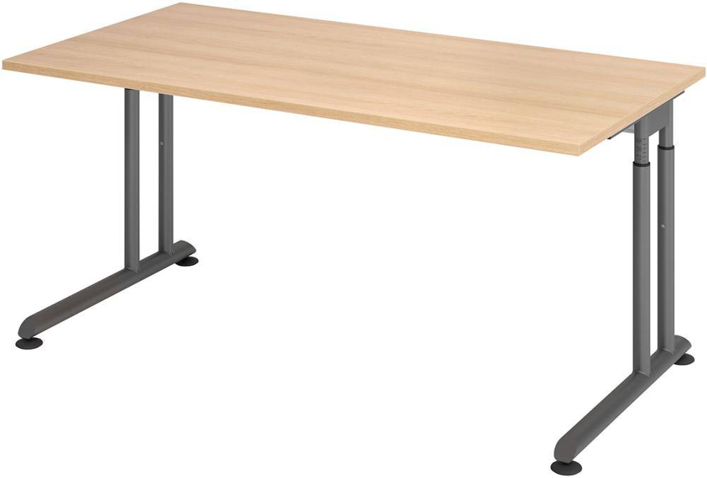 Schreibtisch C-Fuß 1600x800 mm Eiche - Artikel: 7830781664