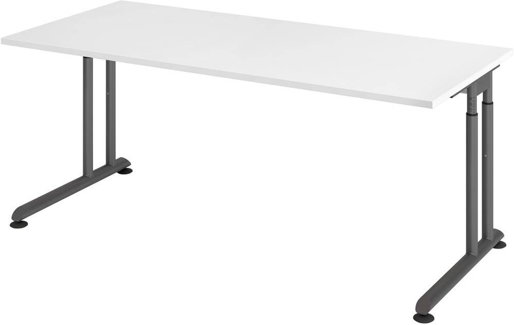 Schreibtisch C-Fuß 1800x800 mm Weiß - Artikel: 7830781672