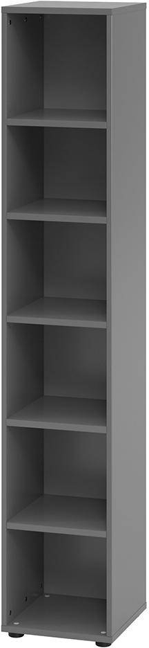 Regal 6 Ordnerhöhen 400x400x2156 mm Graphit - Artikel: 7830781704