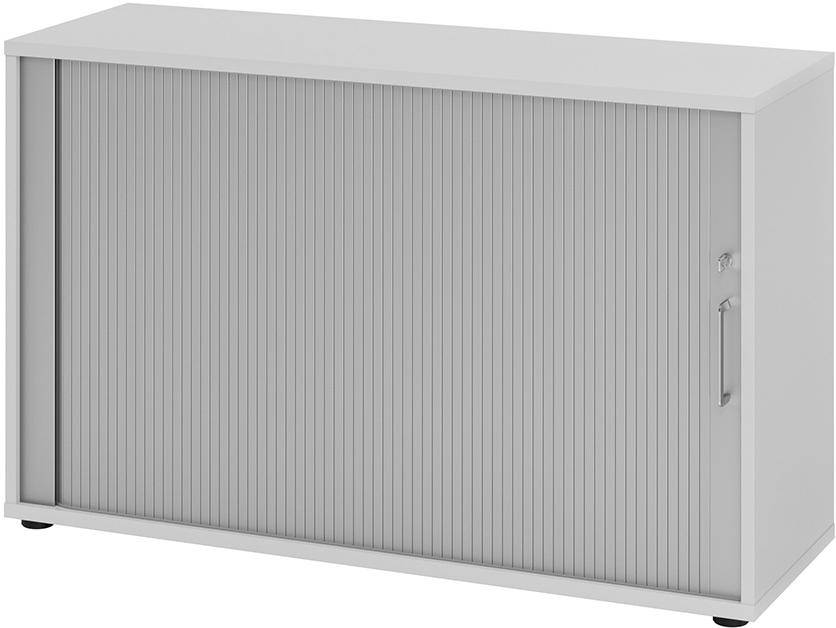 Rolladenschrank 2 Ordnerhöhen 1200x400x748 Grau/Silber - Artikel: 7830781779