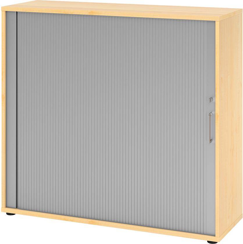 Rolladenschrank 3 Ordnerhöhen 800x420x2156 Ahorn/Silber - Artikel: 7830781782