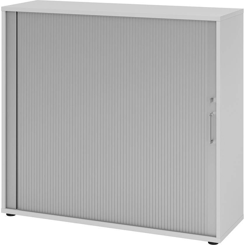 Rolladenschrank 3 Ordnerhöhen 800x420x2156 Grau/Silber - Artikel: 7830781783