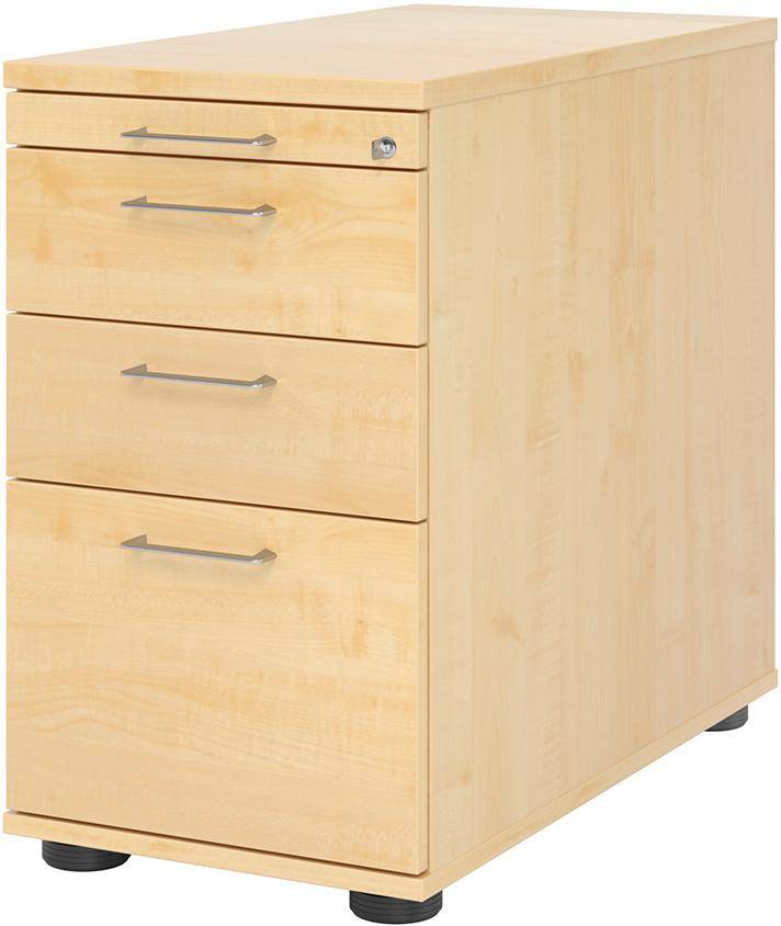 Rollcontainer 4 Schubladen 428x800x720-760 mm Ahorn - Artikel: 7830781792