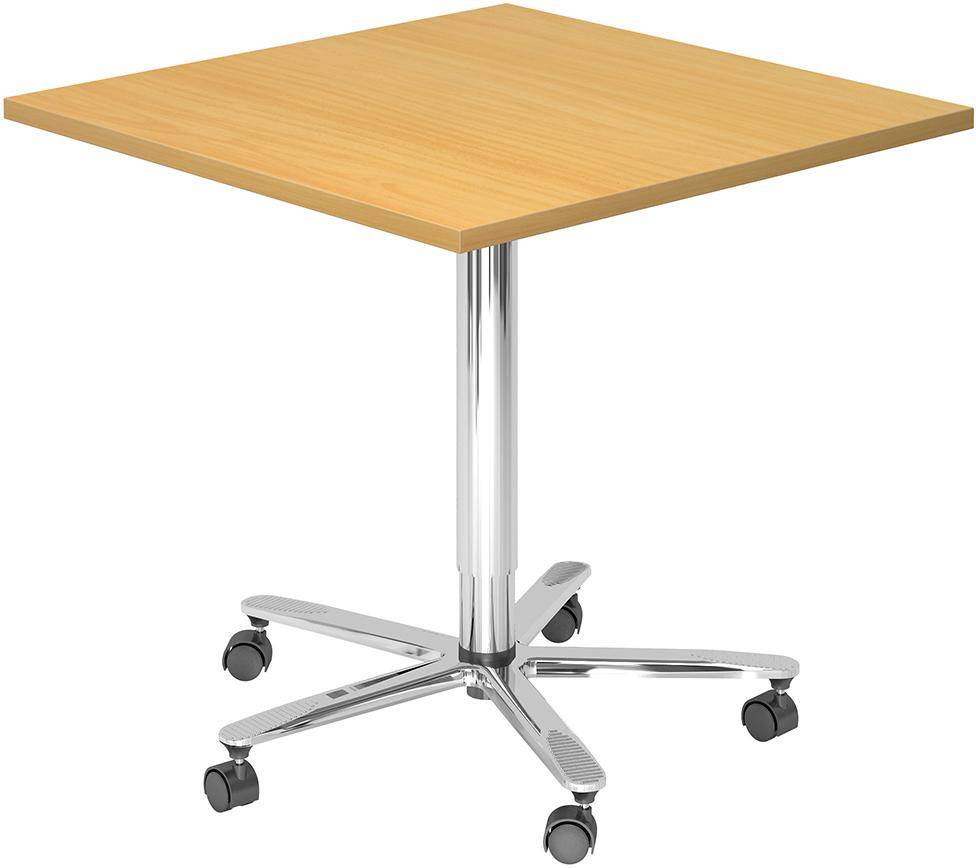 Stehtisch 800x800mm 720-1140 Buche Gestell Chrom - Artikel: 7830781844