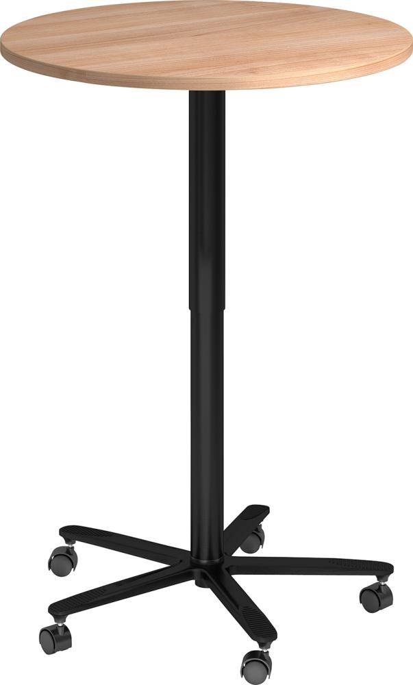 Säulentisch Nussbaum/sw D800mm H720-1140mm - Artikel: 7830781851