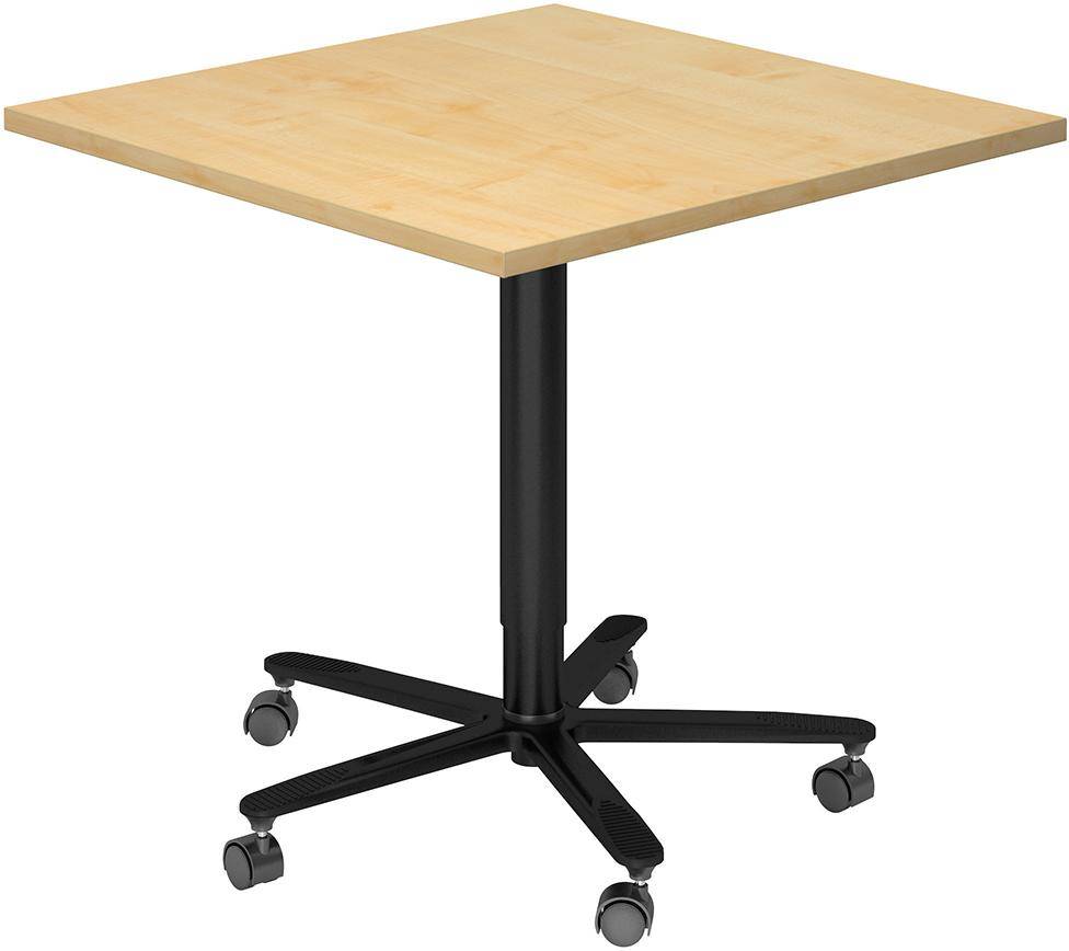 Stehtisch 800x800mm 720-1140 Ahorn Gestell schwarz - Artikel: 7830781854