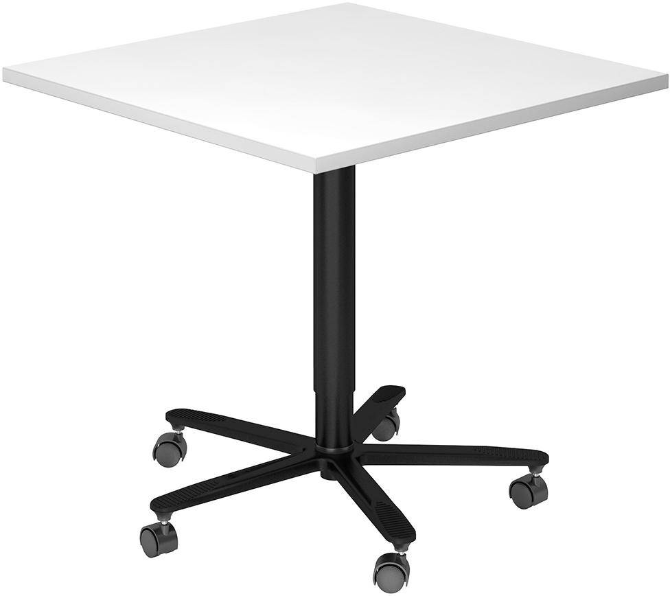 Stehtisch 800x800mm 720-1140 Weiss Gestell schwarz - Artikel: 7830781858