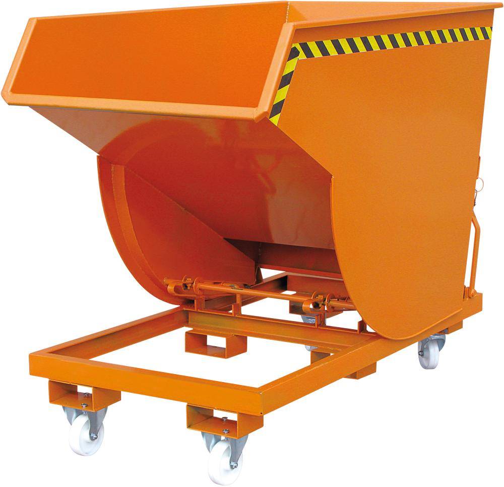 Kippbehälter 300 l B780xT1700xH1195 mm RAL2004,Tragkraft 300kg mit Rollen - Artikel: 7830912224
