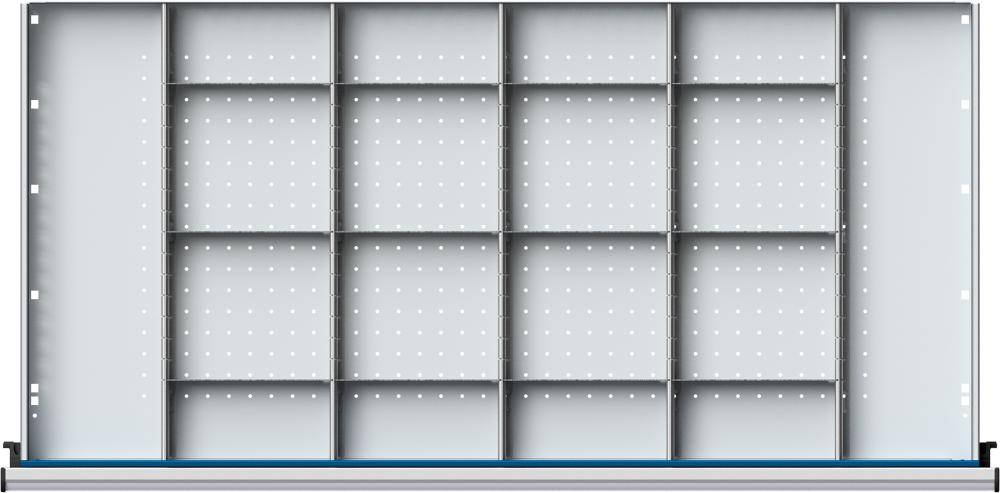 Schubladeneinteilungssatzfür FH 60mm 1/4 Teilung f.Schublade B1110xT540mm