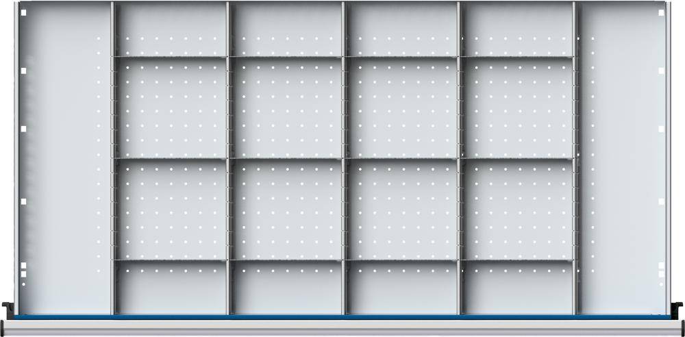 Schubladeneinteilungssatzfür FH 180-360mm 1/4 Teilung f.Schublade B1110xT540mm