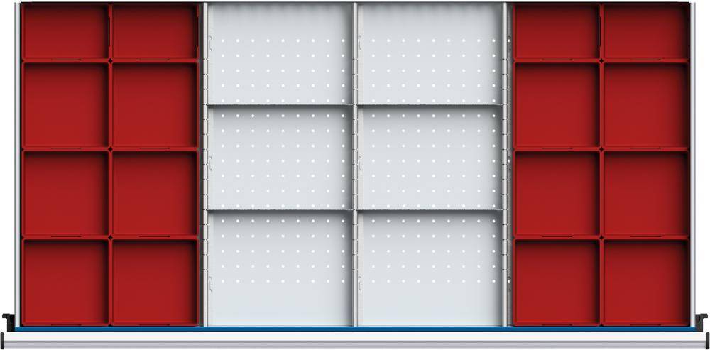 Schubladeneinteilungssatzfür FH 60mm Kästen und Trennleisten f.Schublade B1110xT540mm