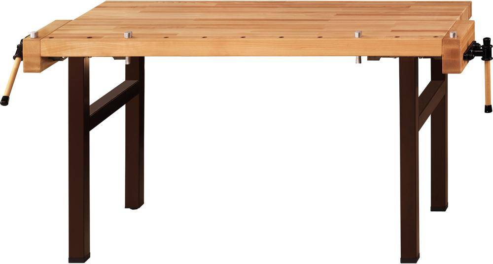 Anke Schreinerhobelbank B1500xT 650xH850mm Plattenmaß B1500xT650 mm 2 Paar Alu-Rundbacken