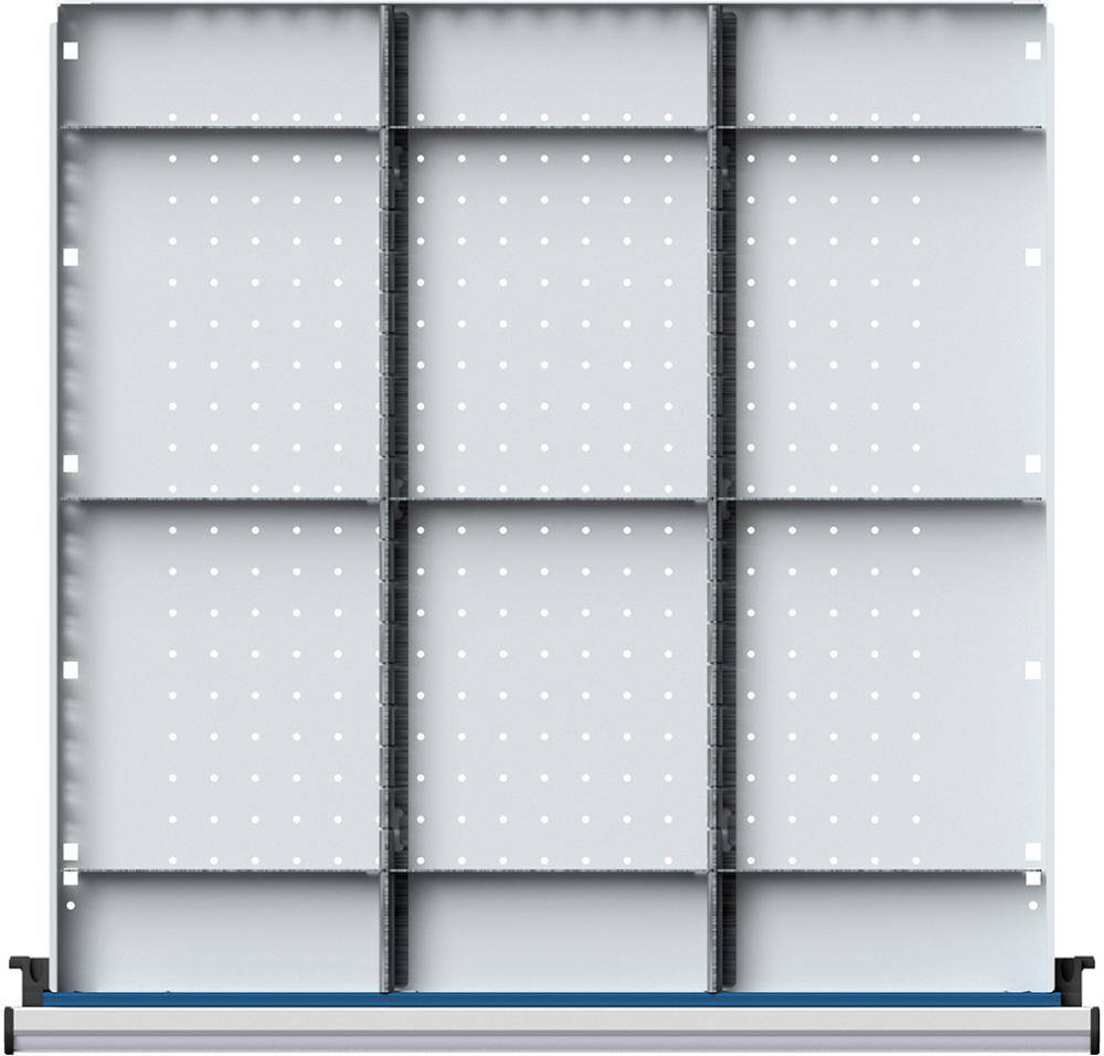 Schubladeneinteilungssatzfür FH120mm 1/3 Teilung f.Schublade B600xT600mm